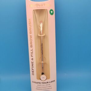 SEALED Revolution R1 Define & Fill Brow Brush with Spoolie - Anti-Bacterial